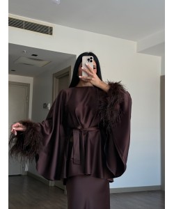ALESSA KAHVERENGİ ETEK TAKIM
