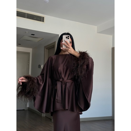 ALESSA KAHVERENGİ ETEK TAKIM