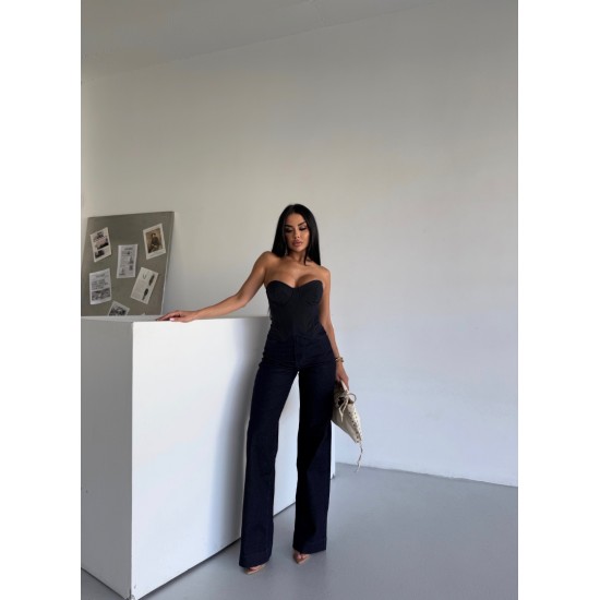 KOYU MAVİ LİKRALI JEAN 