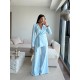 KETEN BAĞLAMALI BLAZER TAKIM BEBE MAVİ
