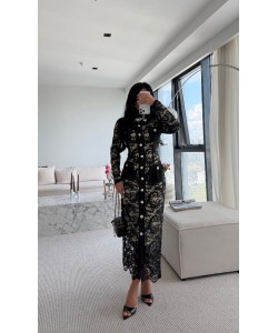VİTTORİA LACE ELBİSE SİYAH