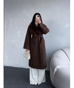 KÜRKLÜ KAŞE KABAN KAHVERENGİ 