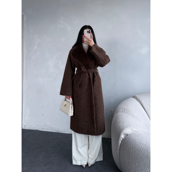 KÜRKLÜ KAŞE KABAN KAHVERENGİ 