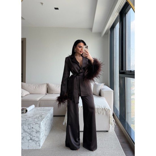 LUXURY 2-PİECE FURRY SET BROWN (ÖN SİPARİŞ 10 NİSAN KARGO CIKIS) LUXURY 2-PİECE FURRY SET BROWN (ÖN SİPARİŞ 10 NİSAN KARGO CIKIS)