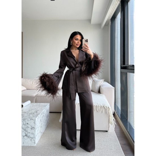 LUXURY 2-PİECE FURRY SET BROWN (ÖN SİPARİŞ 10 NİSAN KARGO CIKIS) LUXURY 2-PİECE FURRY SET BROWN (ÖN SİPARİŞ 10 NİSAN KARGO CIKIS)