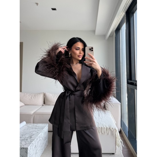 LUXURY 2-PİECE FURRY SET BROWN (ÖN SİPARİŞ 10 NİSAN KARGO CIKIS) LUXURY 2-PİECE FURRY SET BROWN (ÖN SİPARİŞ 10 NİSAN KARGO CIKIS)