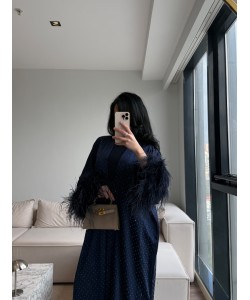 Navy Éclipse Abaya Navy Éclipse Abaya