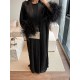 Midnight Feather Abaya