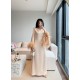 Soft Champagne plume dress Soft Champagne plume dress