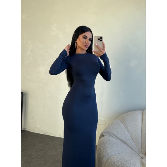 LACİ UZUN KOLLU BODYCON ELBİSE 