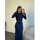 LACİ UZUN KOLLU BODYCON ELBİSE 