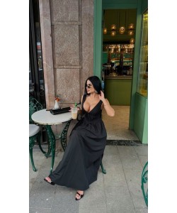 KELLY BLACK POPLİN ELBİSE KELLY BLACK POPLİN ELBİSE