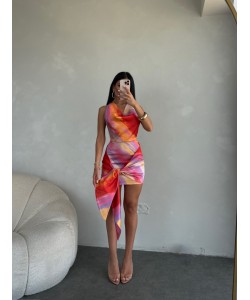 TASARIM BAĞLAMALI SATEN ELBİSE TASARIM BAĞLAMALI SATEN ELBİSE