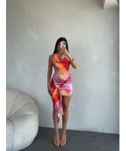 TASARIM BAĞLAMALI SATEN ELBİSE