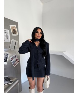 VATKALI BELDEN OTURMALI KUŞAK DETAY ETEK TAKIM LACİ