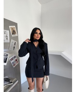 VATKALI BELDEN OTURMALI KUŞAK DETAY ETEK TAKIM LACİ