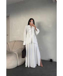 VİOLET İKİLİ TAKIM BEYAZ