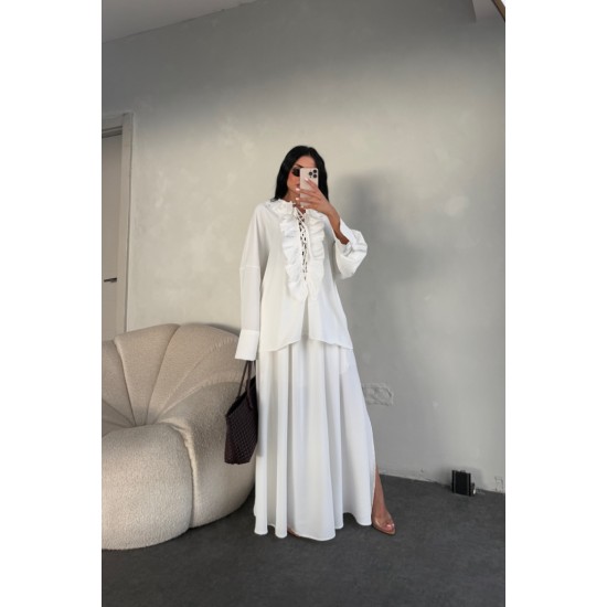 VİOLET İKİLİ TAKIM BEYAZ