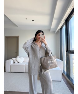 VİZON ÇİFT FERMUARLI KAPÜŞONLU TRİKO TAKIM