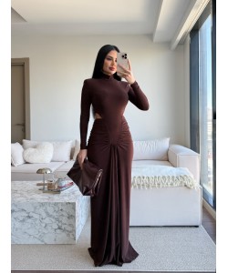 OPHELIA KAHVE TASARIM ELBİSE