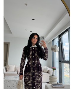 MON AMOUR LACE ELBİSE MÜRDÜM