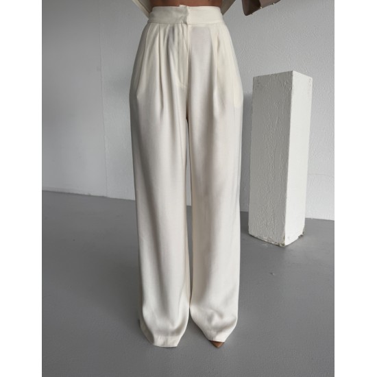 PREMIUM EKRU PALAZZO PANTOLON