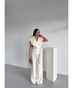 PREMIUM ŞAL YAKA TASARIM YELEK PANTOLON TAKIM