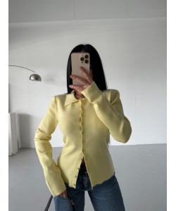 PREMIUM VATKALI MİNİMAL HIRKA LEMON