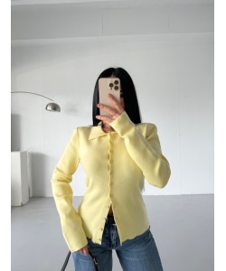 PREMIUM VATKALI MİNİMAL HIRKA LEMON