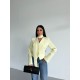 PREMIUM FULARLI VATKALI BLAZER LEMON