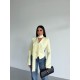 PREMIUM FULARLI VATKALI BLAZER LEMON