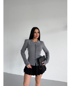 PREMIUM VATKALI MİNİMAL HIRKA GRi