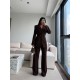 PREMIUM KUŞAKLI BLAZER&PANTOLON TAKIM KAHVE