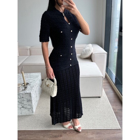 SİMLİ İNCE TRİKO MARKA MODEL ELBİSE LACİ