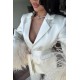 LUXURY 2-PİECES FURRY SET PEARL