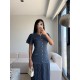 ASTARLI İNCE TRİKO METALİK ELBİSE LACİ