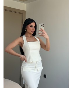 Ecru Midi İkili set 