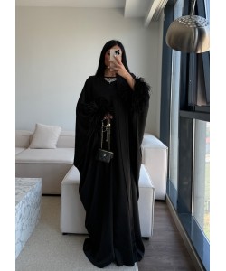 LUXURY BLACK ABAYA STD