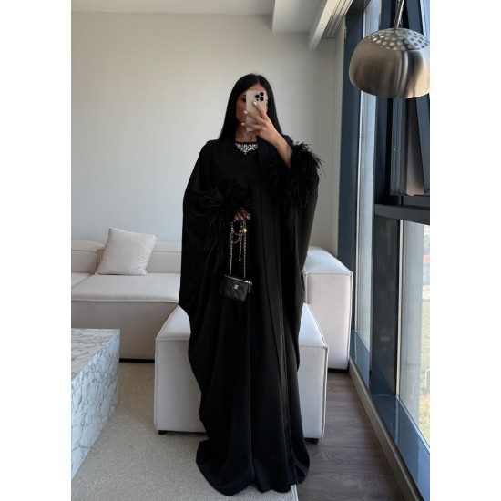 LUXURY BLACK ABAYA STD
