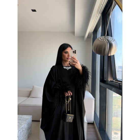 LUXURY BLACK ABAYA STD