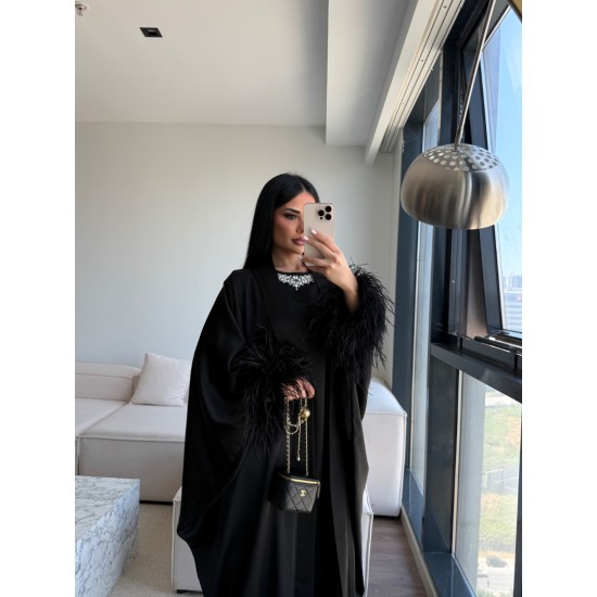LUXURY BLACK ABAYA STD