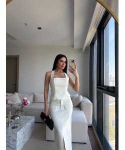 Ecru Midi İkili set 